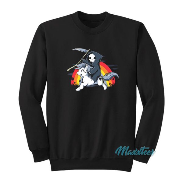 Death Is Magic Unicorn Rainbow Sweatshirt