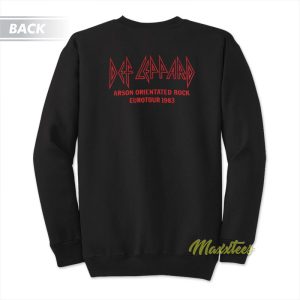 Def Leppard Pyromania Arson Oriented 1983 Sweatshirt 1