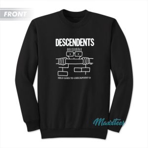 Descendents Milo Goes To Checkpoint D Milo Was Here Sweatshirt 1