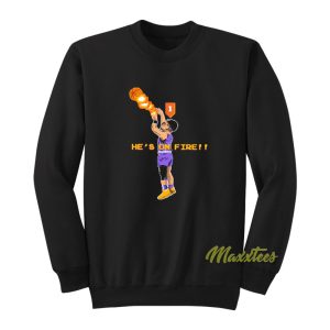 Devin Booker Hes On Fire Phoenix Sweatshirt 1