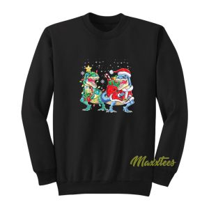 Dinosaur Christmas T Rex Sweatshirt 1