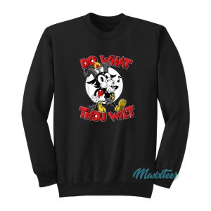 Do What Thou Wilt Baphomet Cartoon Sweatshirt 1