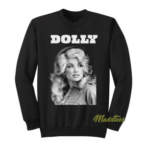 Dolly Parton Black and White Sweatshirt 1