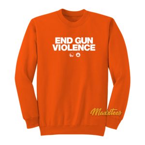 End Gun Violence Warriors and Celtics Sweatshirt 1