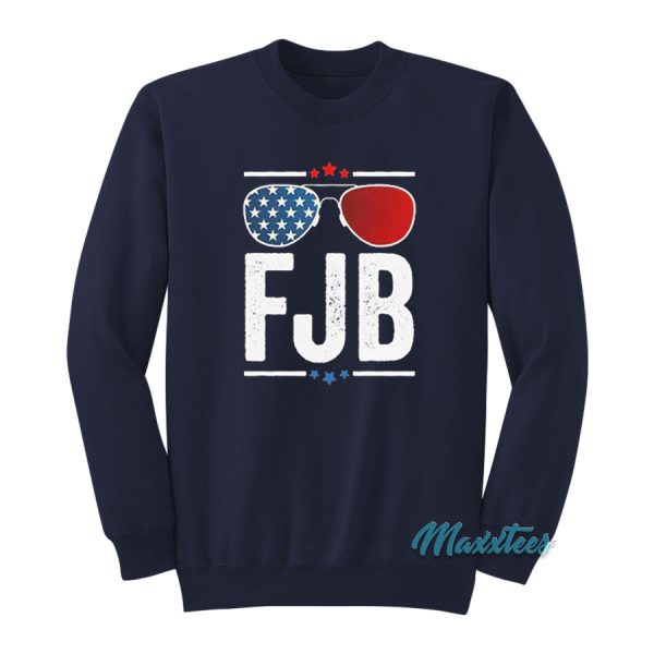 FJB Joe Biden US Flag Sunglasses Sweatshirt