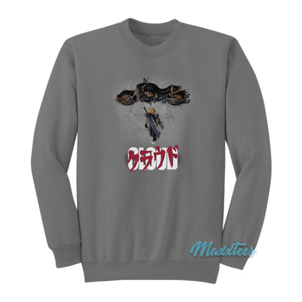 Final Fantasy Cloud Akira Anime Mashup Sweatshirt