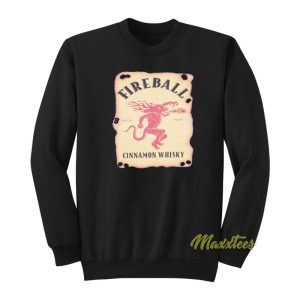 Fireball Cinnamon Whisky Label Sweatshirt 1