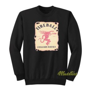 Fireball Cinnamon Whisky Label Sweatshirt 2