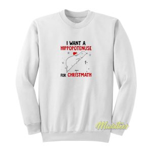 Funny I Want A Hippopotamus For Christmath Sweatshirt