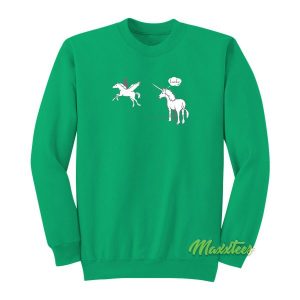 Funny Lucky Pegasus Unicorn Sweatshirt 2