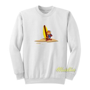 Garfield Cat Spiderman Surfing Sweatshirt