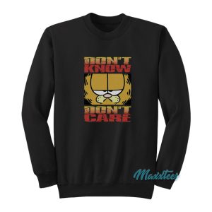 Garfield Don’t Know Don’t Care Sweatshirt