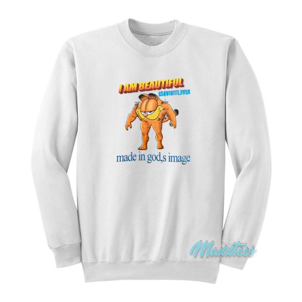 Garfield I Am Beautiful Made In God’s Sweatshirt