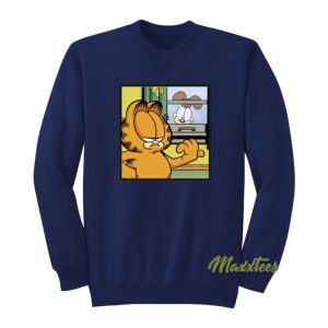 Garfield Odie Behind The Window Sweatshirt 2