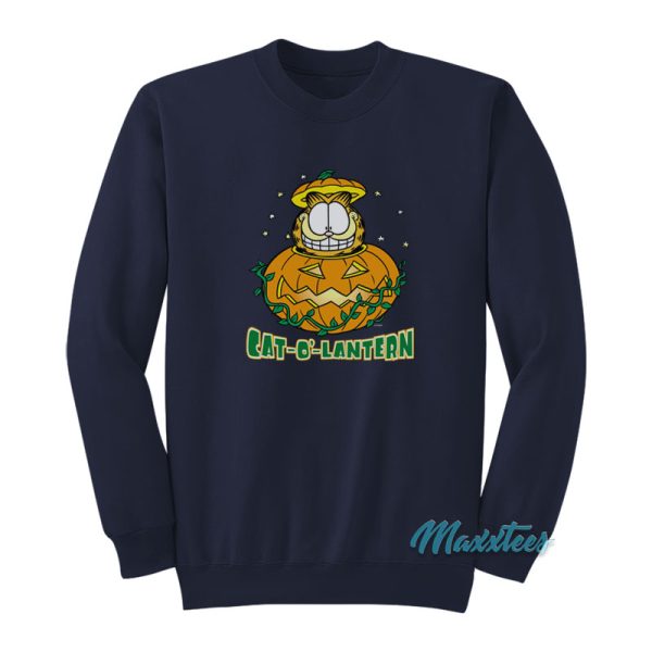 Garfield Pumpkin Cat O Lantern Sweatshirt