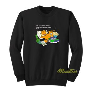 Garfield Smoke Some Weed Sweatshirt 1