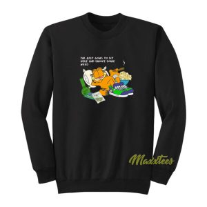 Garfield Smoke Some Weed Sweatshirt 2