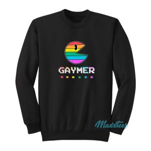 Gaymer Gay Gamer Pac Man Pride Sweatshirt 1