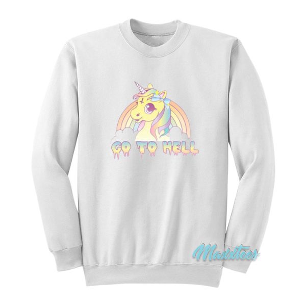 Go To Hell Unicorn Rainbow Sweatshirt