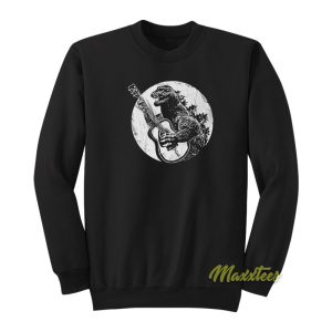 Godzilla Playing Guitar Sweatshirt 1