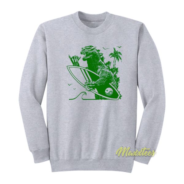 Godzilla Surfing Sweatshirt