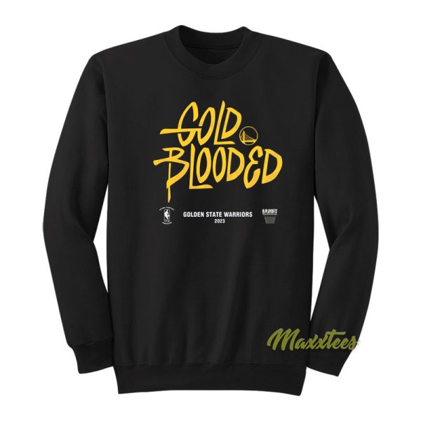 Gold Blooded Golden State Warriors Sweatshirt