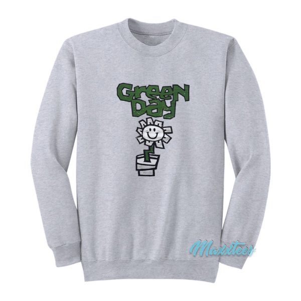 Green Day Kerplunk Flower Pot Sweatshirt