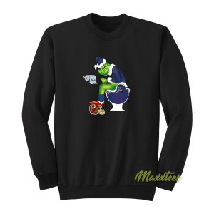 Grinch Sitting On New York Giants Toilet Sweatshirt