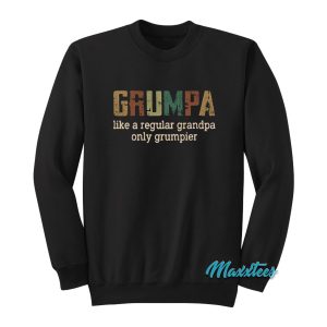 Grumpa Like A Regular Grandpa Only Grumpier Vintage Sweatshirt 1