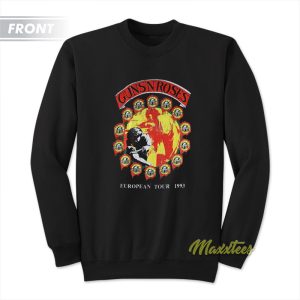 Guns N Roses Pretty Tied Up Euro Tour 1993 Sweatshirt