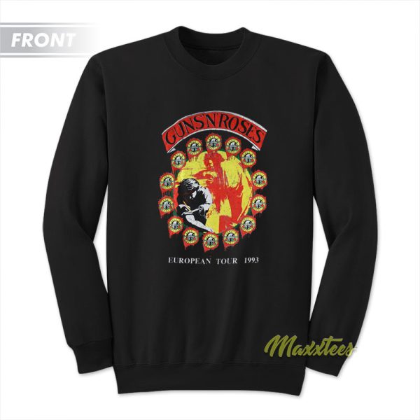 Guns N Roses Pretty Tied Up Euro Tour 1993 Sweatshirt