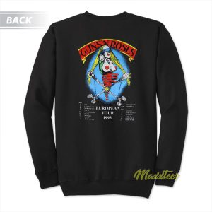 Guns N Roses Pretty Tied Up Euro Tour 1993 Sweatshirt 2