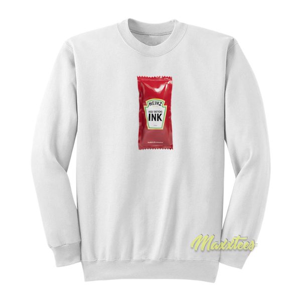 Heinz Sauce Red Tattoo Ink Sweatshirt