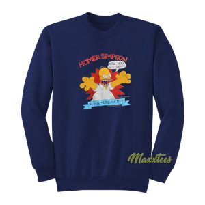 Homer Simpson All American Dad Sweatshirt 1