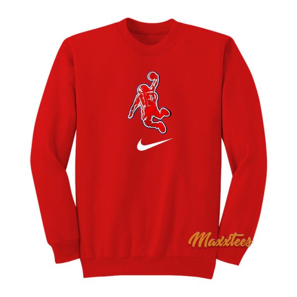 Houston The Rockets Dunking Astronaut Sweatshirt