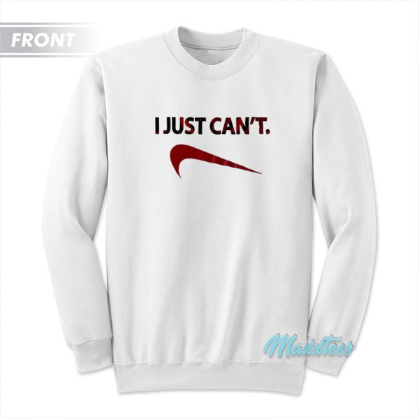 I Just Can’t Evangelion Shinji Depressed Chair Sweatshirt