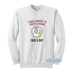 I Was Created In God’s Image Fake And Gay Sweatshirt