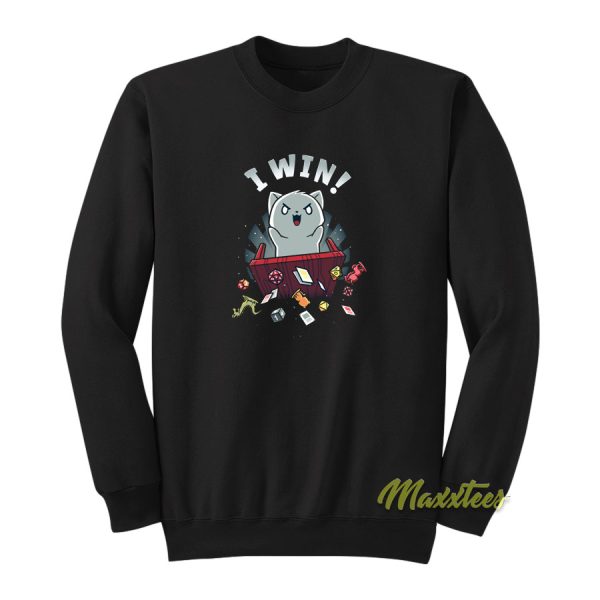 I Win Funny Game Sweatshirt