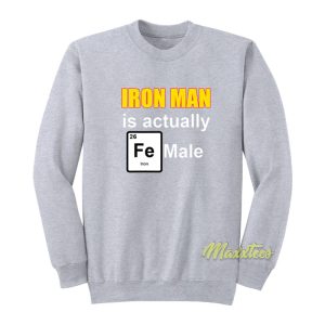 Iron Man Is Actually Fe Male Sweatshirt