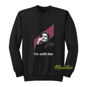 Janeway Cranberry I’m With Her Sweatshirt