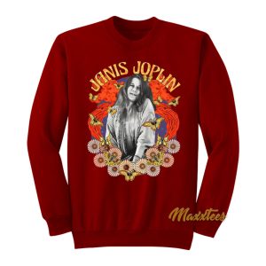 Janis Joplin Janis Butterflies Sweatshirt 1
