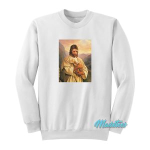 Jesus Christ Holding a Lamb Sweatshirt 1