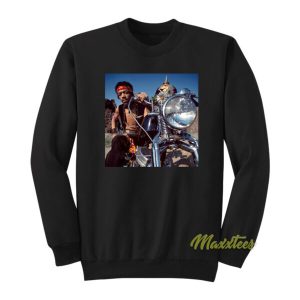 Jimi Hendrix 1969 Motorcycle Sweatshirt