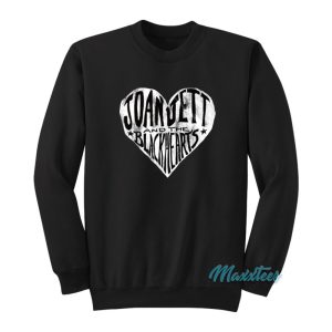 Joan Jett And The Blackhearts White Heart Sweatshirt 1