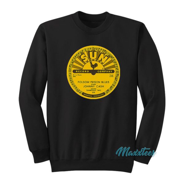 Johnny Cash Sun Records Folsom Prison Sweatshirt