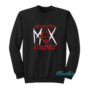 Jon Moxley Mox Face Unscripted Violence Sweatshirt 1