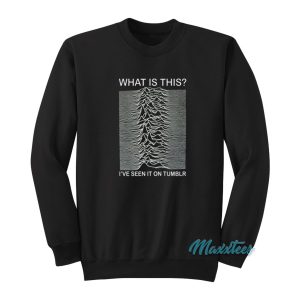 Joy Division What Is This I’ve Seen It On Tumblr Sweatshirt