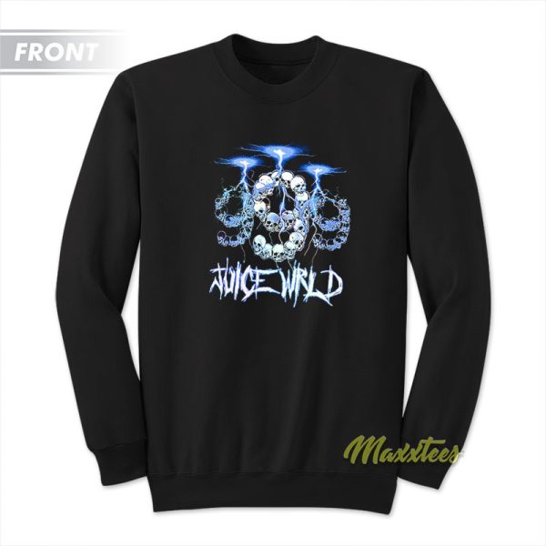 Juice Wrld 999 Club Lightning No Vanity Skull Sweatshirt