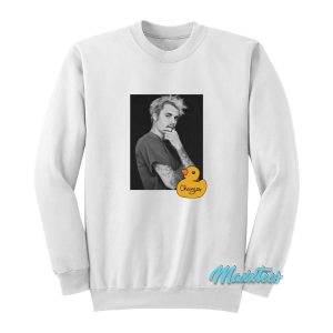 Justin Bieber Changes Duck Photo Sweatshirt