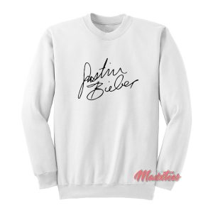 Justin Bieber Signature Sweatshirt